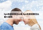 hpv检查结果怎么看,hpv检查结果怎么看53阳性