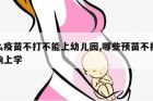 什么疫苗不打不能上幼儿园,哪些预苗不打会影响上学